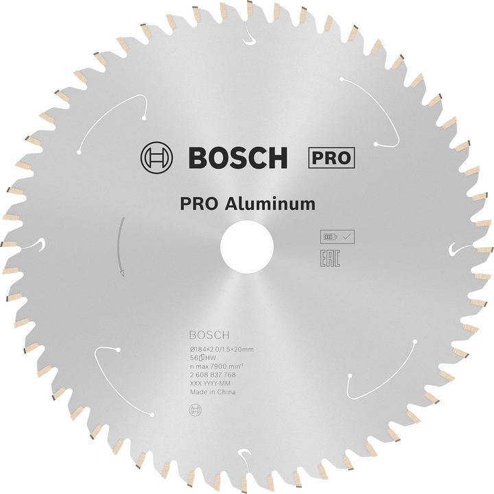 Produktbild Bosch Professional Zubehör PRO Aluminium cordless Kreissägeblatt, 184 x 2 x 20 mm