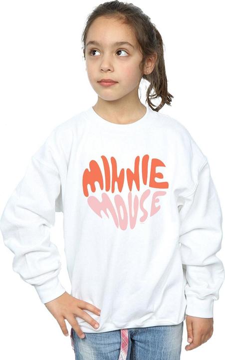 Actual product image Disney Girls Minnie Mouse Heart Shaped Sweatshirt (152, 158)