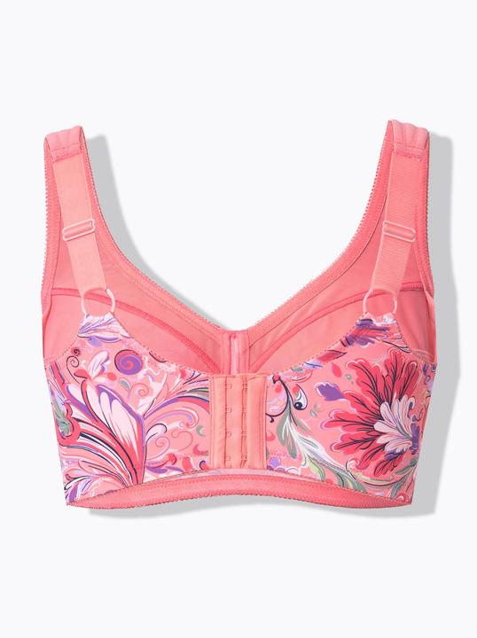 Actual product image Ulla Popken Pastel Floral Relief Bra (Single pack, 85 E)