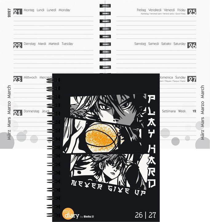 Immagine prodotto Biella Agende scolastiche mydiary Wire-O (A6, 1 settimana / 2 pagine)