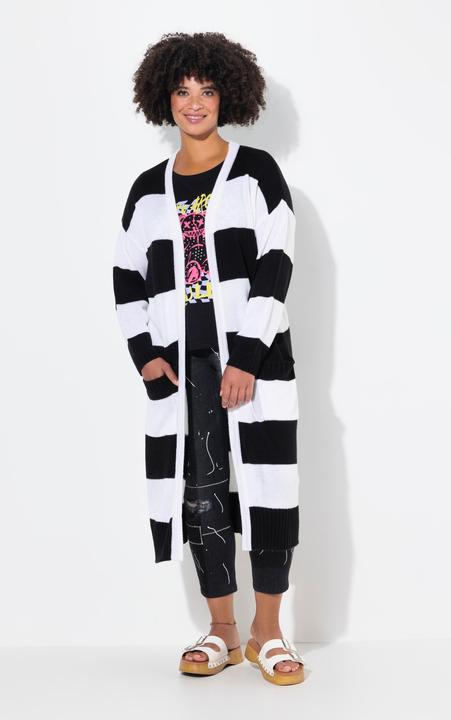Immagine prodotto Angel of Style Long-Strickjacke, Straight Fit, Blockstreifen (50, 52)