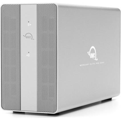 OWC Mercury Elite Pro Dual (16 TB), Externe Festplatte, Silber