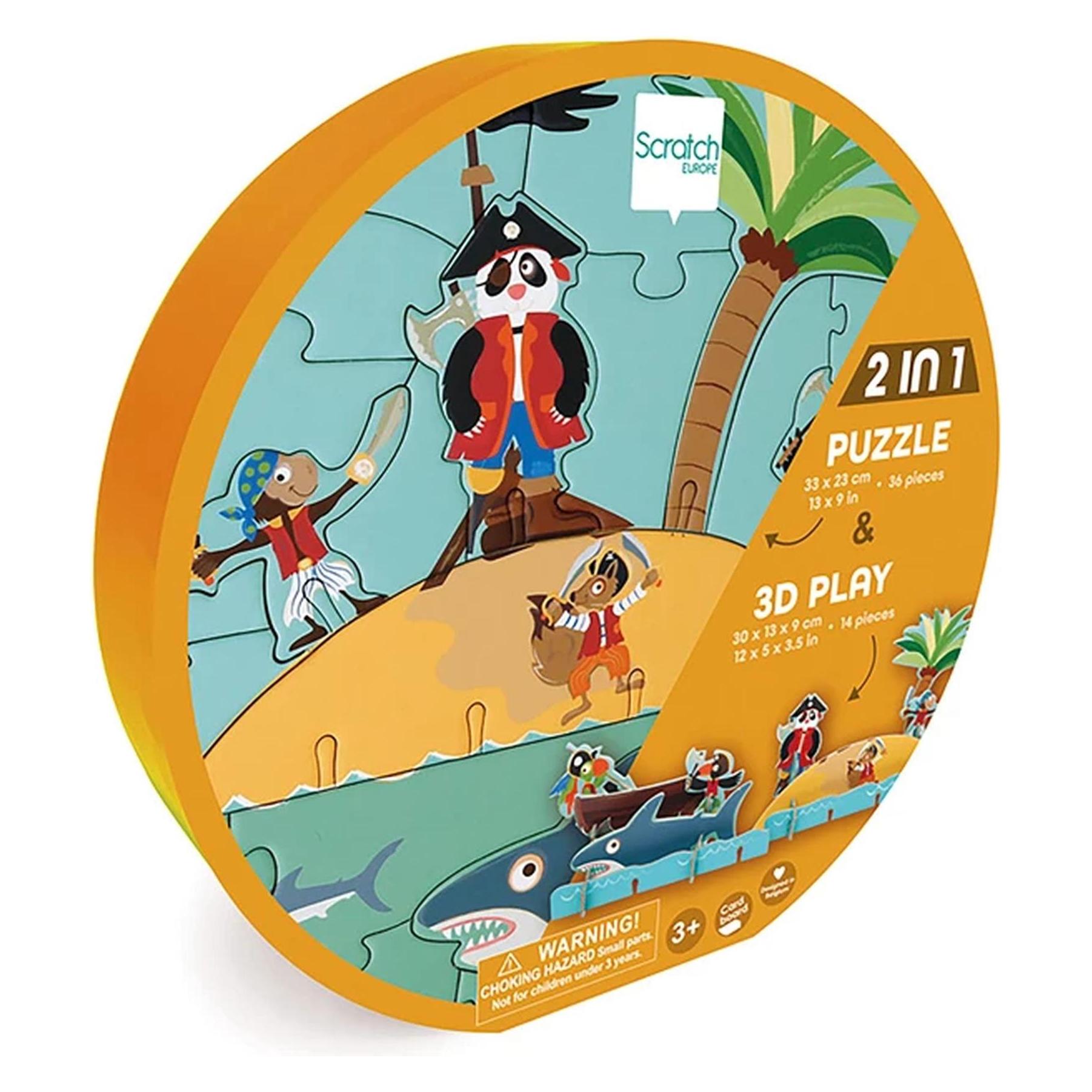 Scratch In Puzzel D Piraten Spelen (36 onderdelen)