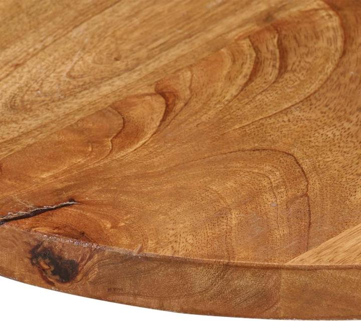 Actual product image vidaXL Table top Wooden top Solid wood top Ø 80x2.5cm Round Solid wood Mango (80 x 2,5 cm)