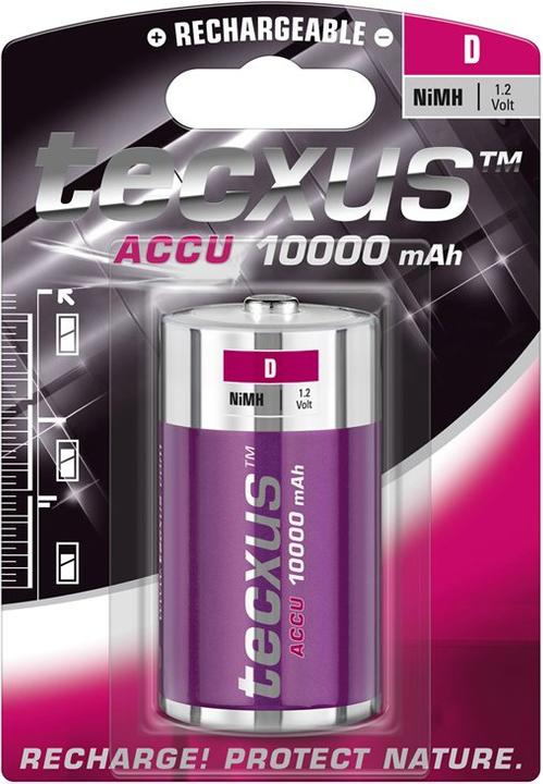 Image du produit Tecxus D Mono/HR20 - 10000 mAh (1 pcs, D / LR20 / Mono / R20, 10000 mAh)