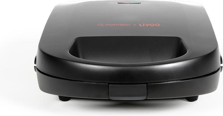 Produktbild Livoo 3-in-1-Gerät für Waffeln, Croques und Toast – für 4 Personen – x Marmiton