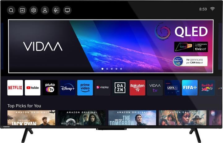 Produktbild Toshiba 55QV2463DA, schwarz (55", QLED, 4K)