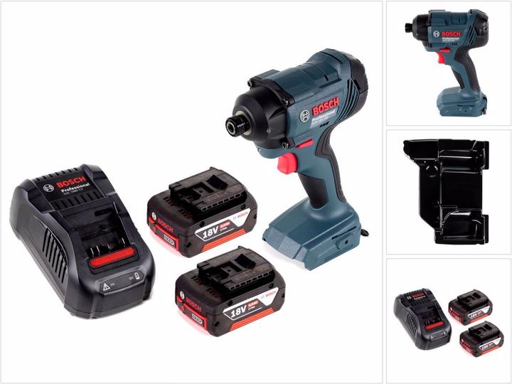 Actual product image Bosch Professional Bosch GDR 18V-160 cordless impact wrench 18V 1/4" 160Nm + 2x battery 5.0Ah + charger + insert - oh (Rechargeable battery operated)