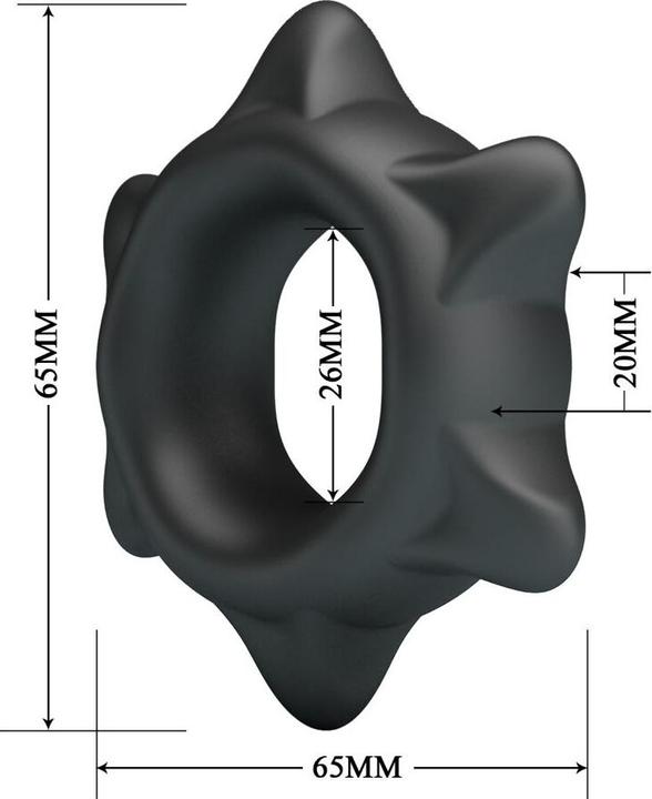 Productafbeelding Crazy Bull Ethaniel - Superweicher Silikonring - Modell 11 - Schwarz (2.60 cm)