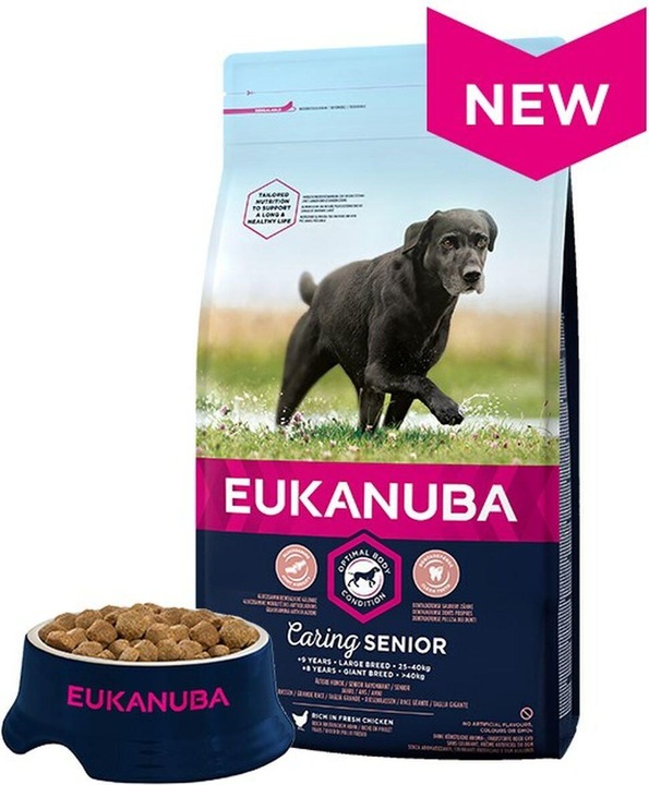 Produktbild Eukanuba Alleinfuttermittel für Senioren grosser Rassen für alte Hunde (über 9 Jahre) 15kg (Senior, 15000 g)