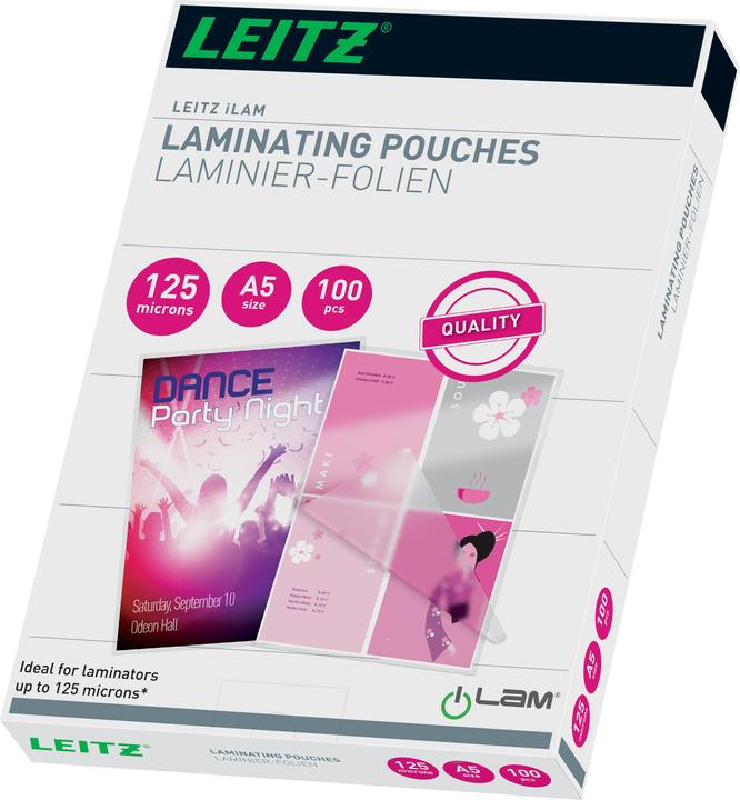 Produktbild Leitz Laminier-Folientasche A5 (A5, 100 Stück, 125 µm)