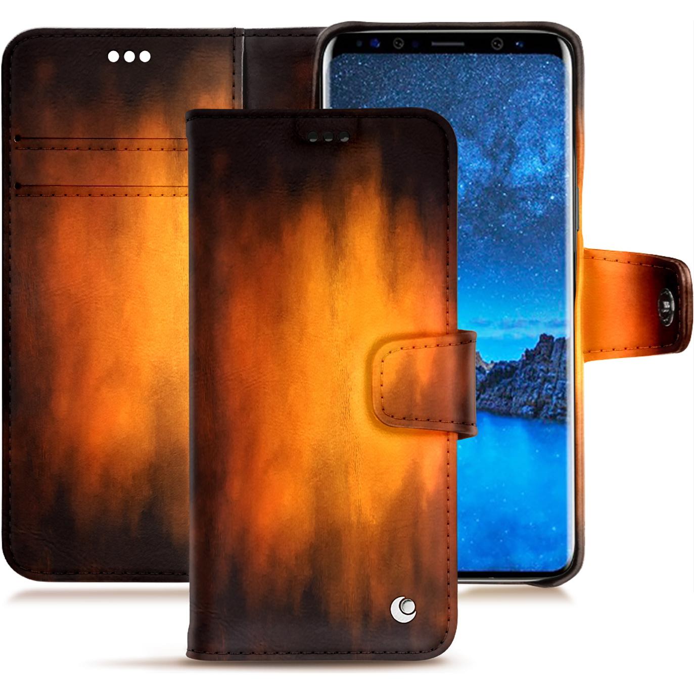 Thumbnail - Noreve Lederschutzhülle Wallet (Samsung Galaxy S9), Smartphone Hülle, Violett