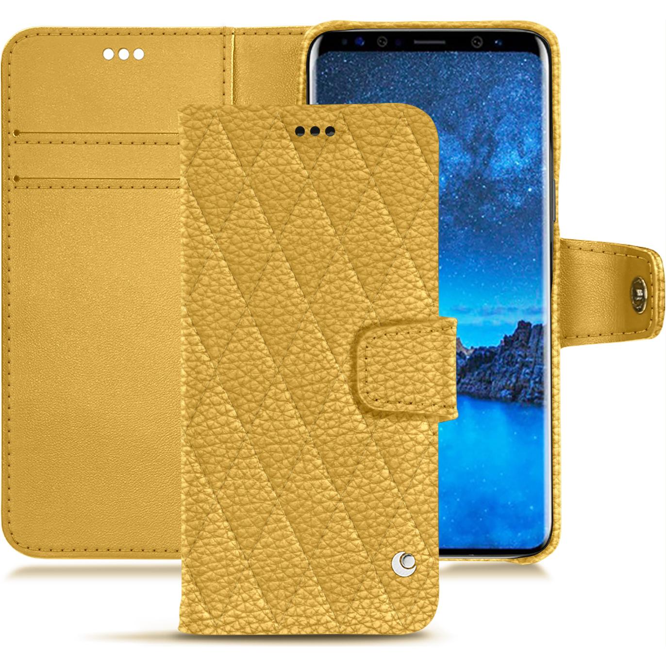 Thumbnail - Noreve Lederschutzhülle Wallet (Samsung Galaxy S9), Smartphone Hülle, Orange