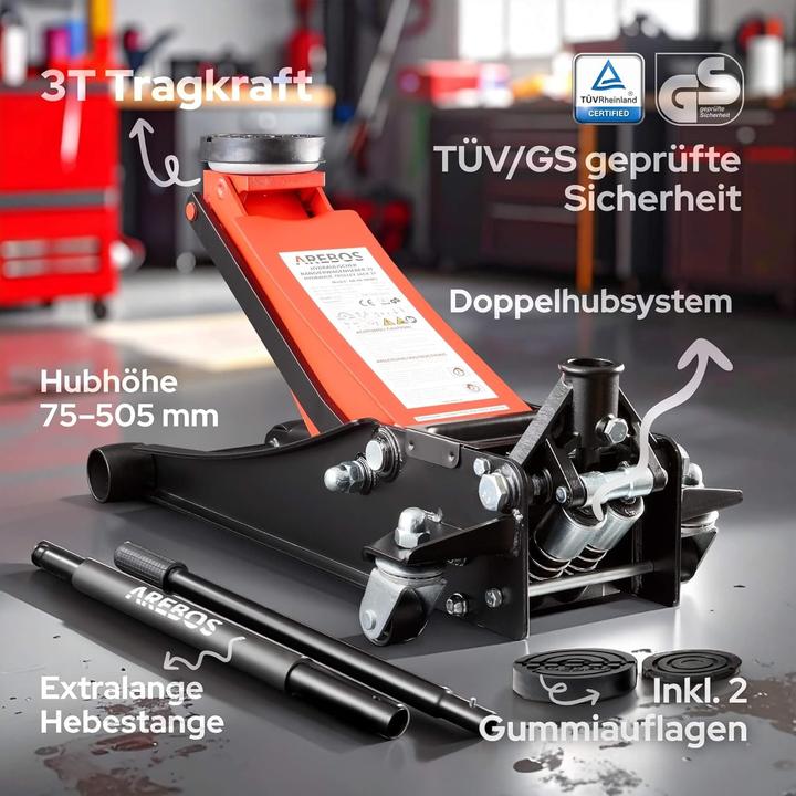 Actual product image Arebos Rangierwagenheber