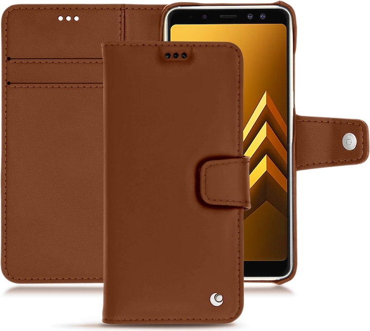 Noreve Lederschutzhülle Wallet (Samsung Galaxy A8+)
