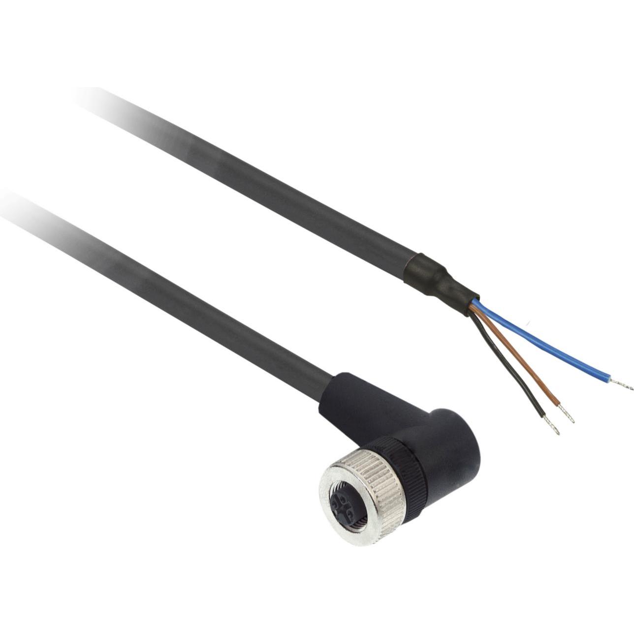 Schneider Electric XZ-Vorverdrahtete Buchsen, abgewinkelt, XZCP2540L5, Elektronikkabel + Stecker, Schwarz