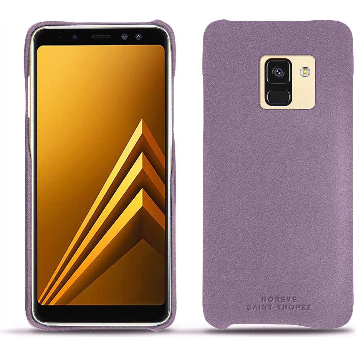 Noreve Lederschutzhülle (Samsung Galaxy A8+), Smartphone Hülle, Violett