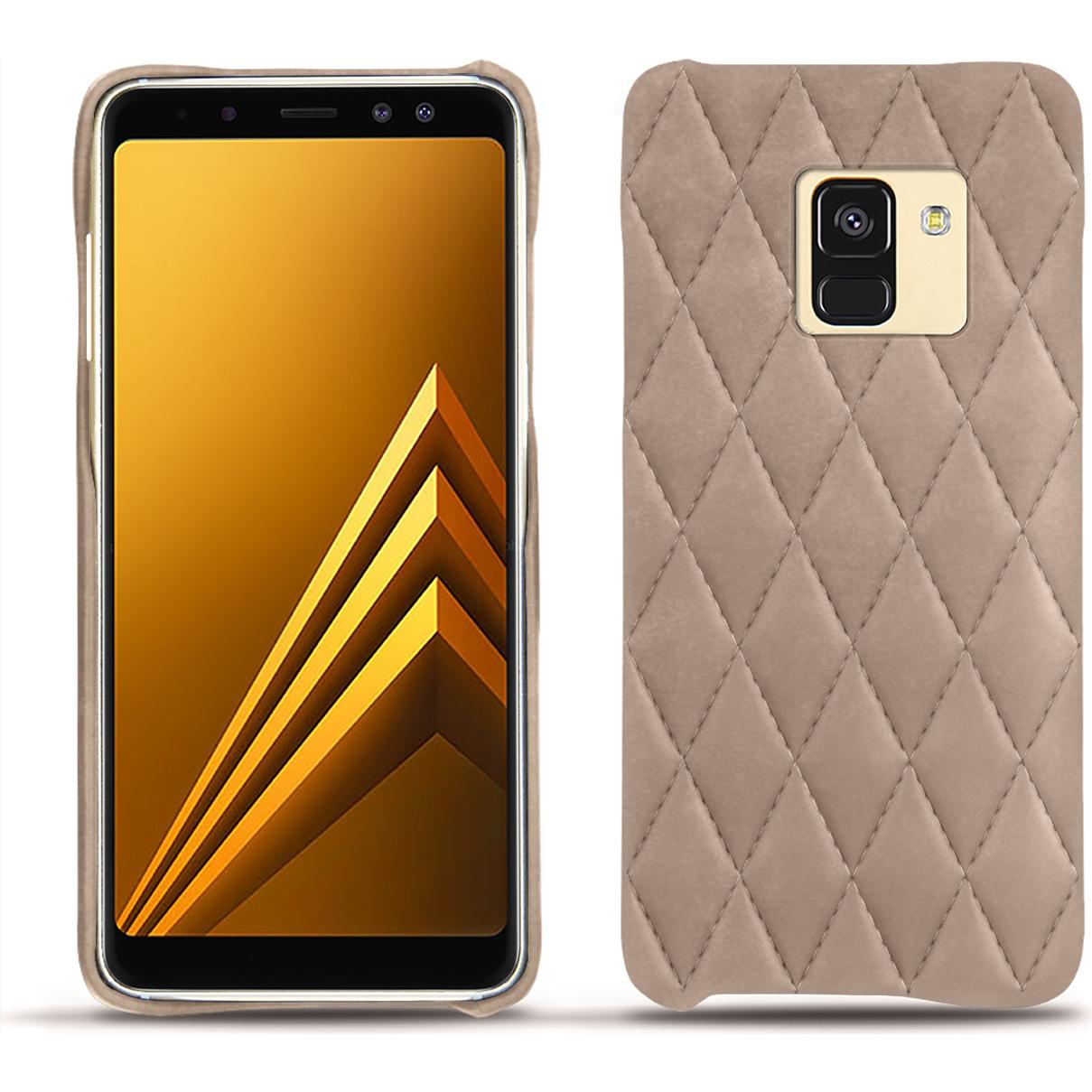 Noreve Lederschutzhülle (Samsung Galaxy A8+), Smartphone Hülle, Beige