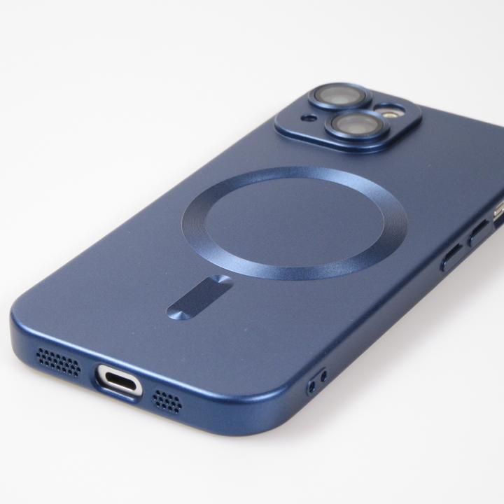 Actual product image PhoneLook Coque Gel souple avec vitre de protection caméra MagSafe foncé (Apple iPhone 15)