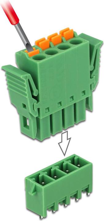 Image du produit Delock Bloc terminal Trame verticale (Accessoires pour câbles)
