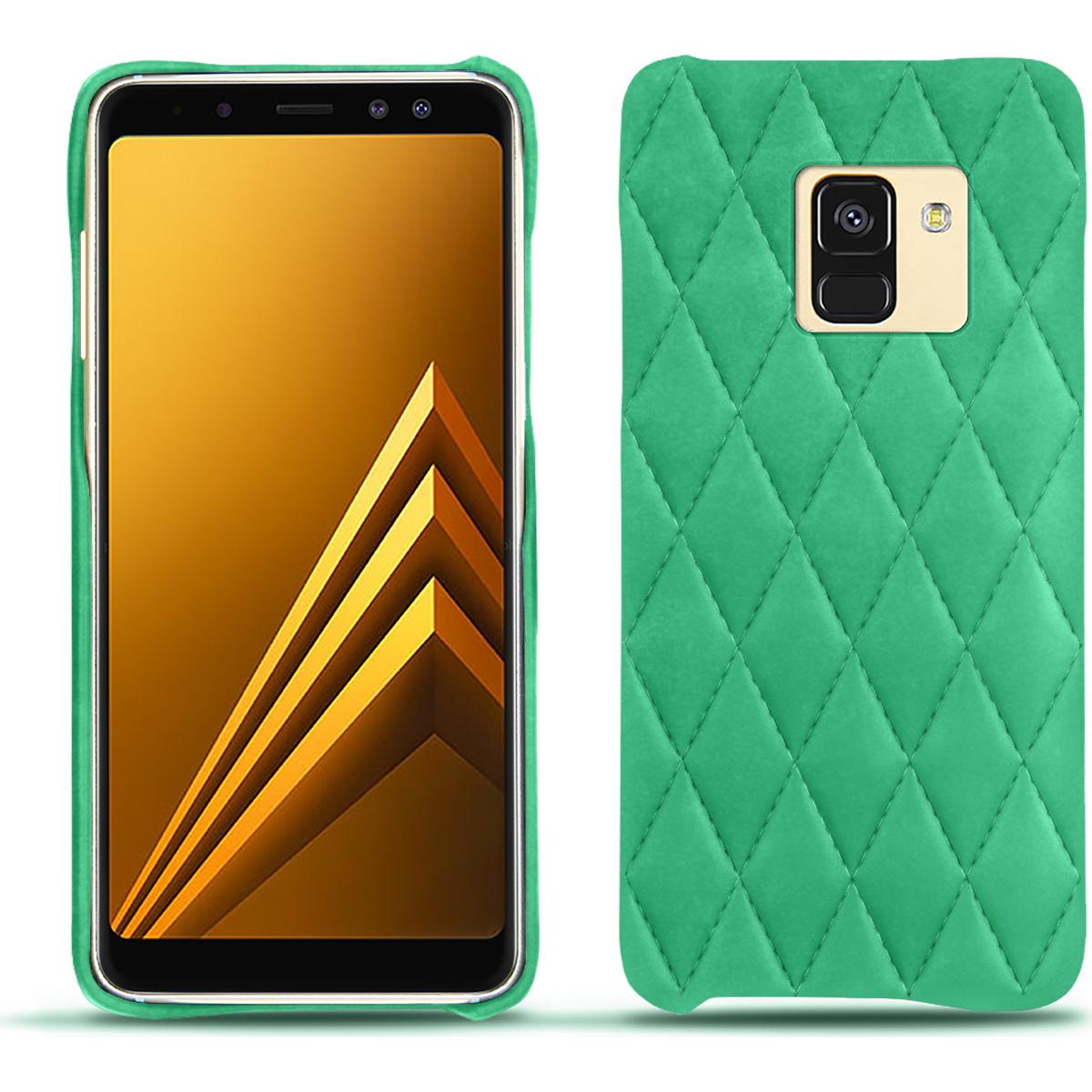 Noreve Lederschutzhülle (Samsung Galaxy A8 (2018)), Smartphone Hülle, Grün