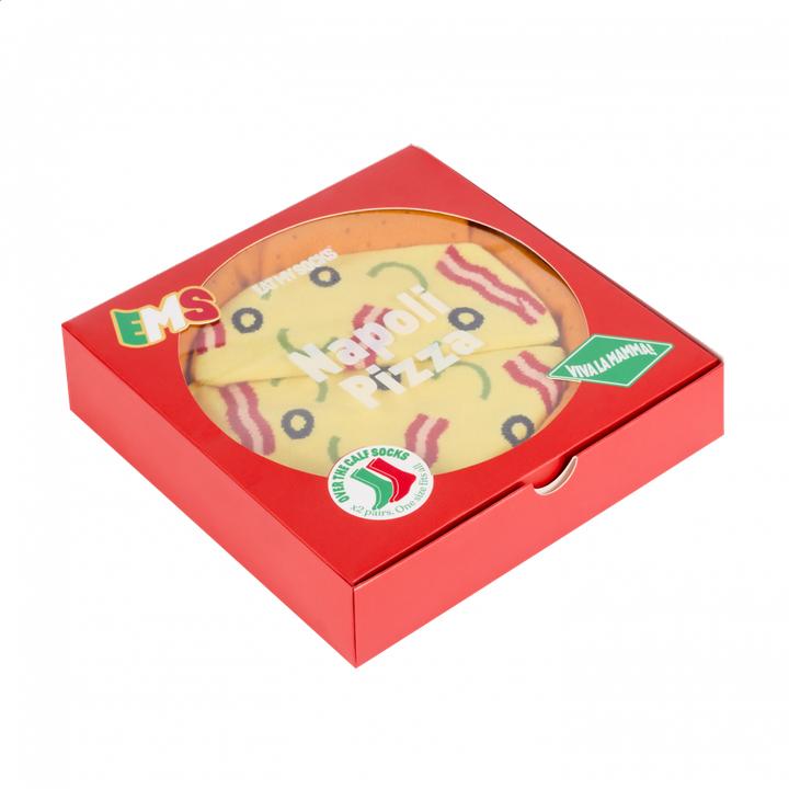 Produktbild Eat My Socks Napoli Pizza Socken, full pizza (2er Pack, One Size)