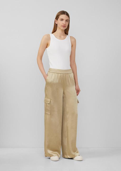 Produktbild S.Oliver Hose Satinierte Cargohose im Relaxed Fit mit Elastikbund (36)