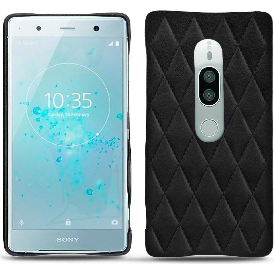 Thumbnail - Noreve Lederschutzhülle (Sony Xperia XZ2 Premium), Smartphone Hülle, Schwarz
