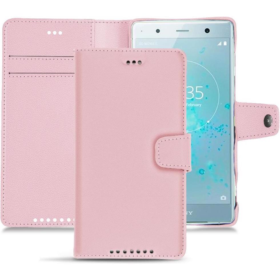 Thumbnail - Noreve Lederschutzhülle Wallet (Sony Xperia XZ2 Premium), Smartphone Hülle, Rosa