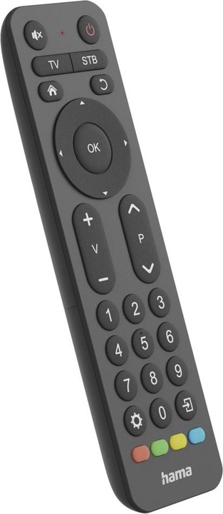 Image du produit Hama Télécommande universelle TV, infrarouge, pour 2 appareils, grosses touches, programmable (Télécommande universelle, Infrarouge)