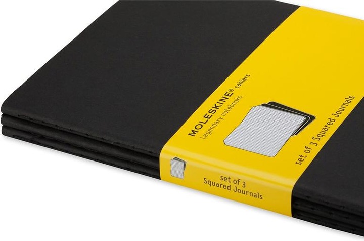 Image du produit Moleskine Coffret de poche Cahier de 3 (A6, Quadrillé, Couverture souple)