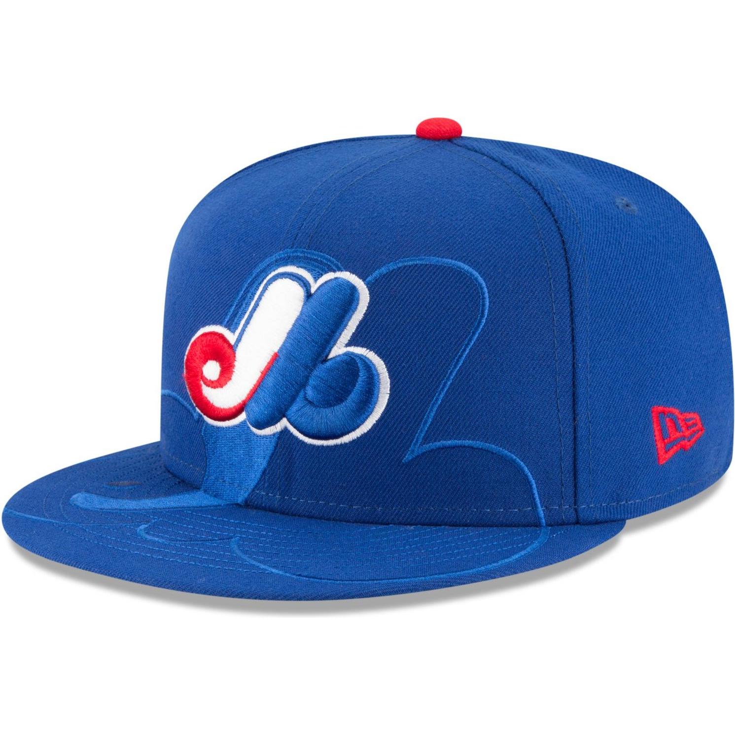 New Era, Herren, Cap, 59Fifty Fitted Cap - SPILL Montreal Expos - 7 7/8, Blau, (7 7/8)