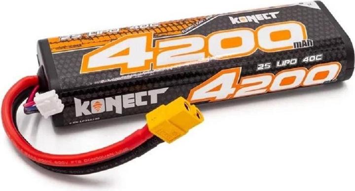 Konect RC-Akku 4200 mAh 7.7 V 40C 2S1P 31 Wh, Round Case XT60 (7.40 V, 4200 mAh)
