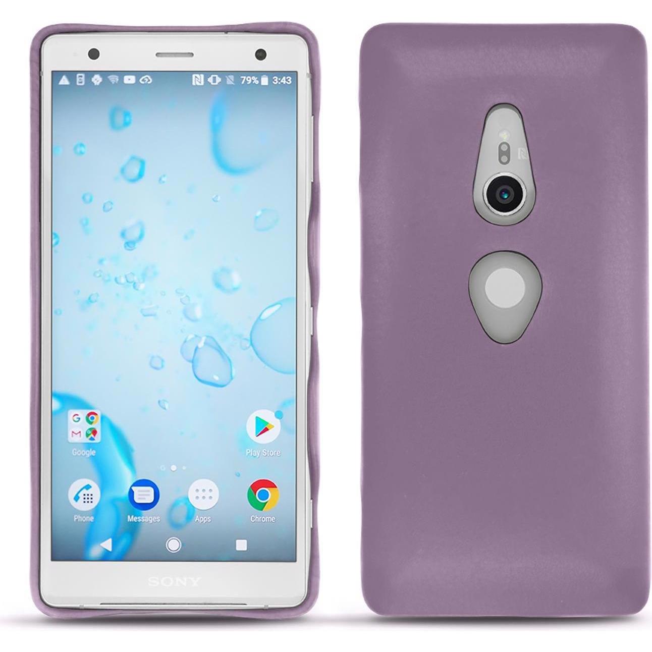 Thumbnail - Noreve Lederschutzhülle (Sony Xperia XZ2), Smartphone Hülle, Violett