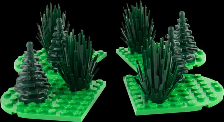 Produktbild LEGO Stein-Experte MOC 12-teiliges Baeume u. Straeucher Set in dunkelgruen NEU! 1 Set