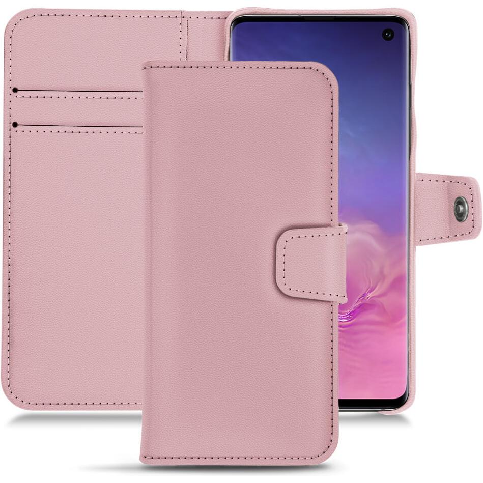 Thumbnail - Noreve Lederschutzhülle Wallet (Samsung Galaxy S10), Smartphone Hülle, Rosa