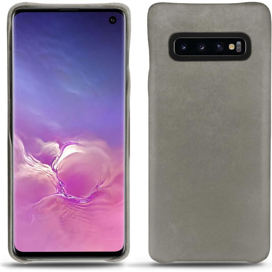 Noreve Lederschutzhülle (Samsung Galaxy S10), Smartphone Hülle, Grau