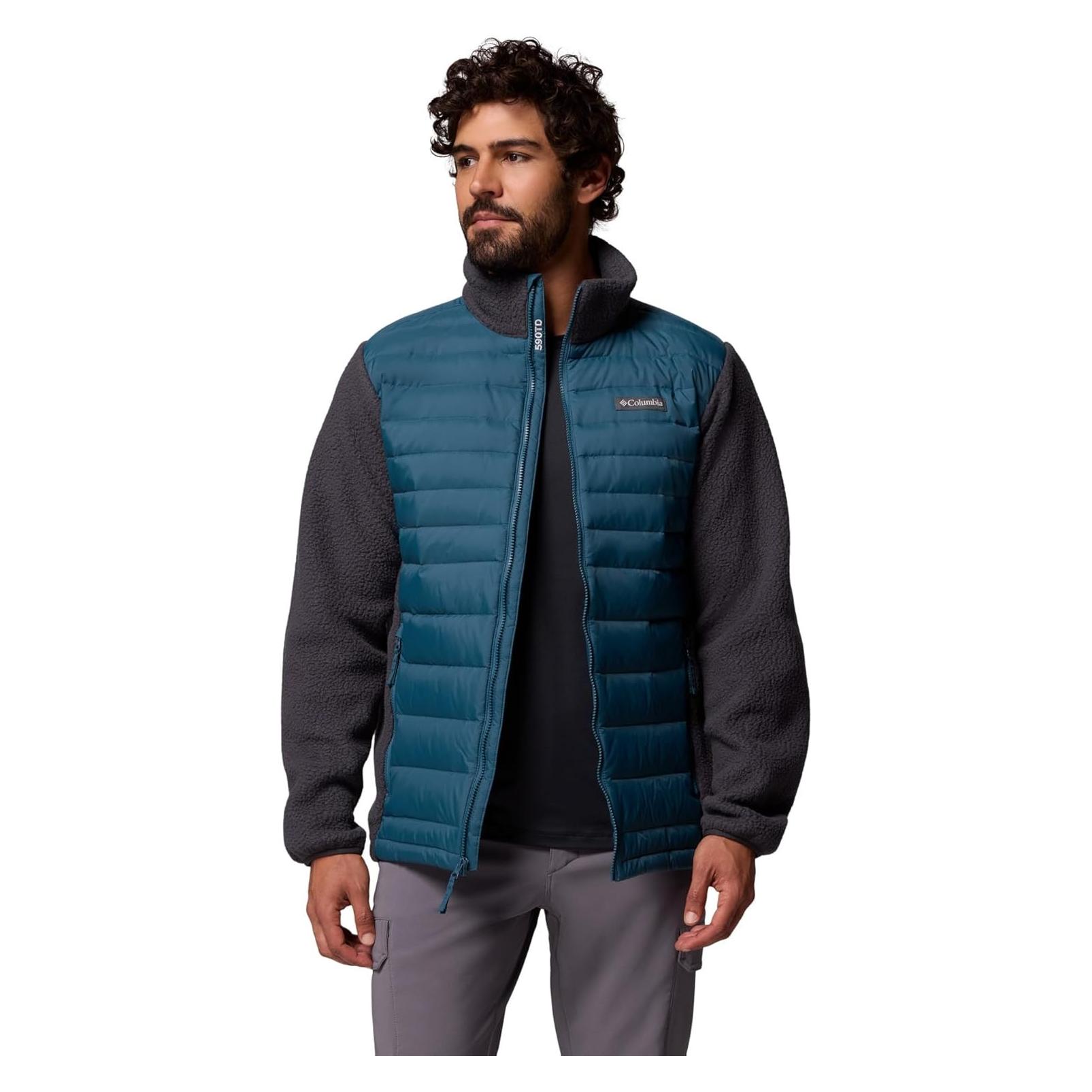 Columbia, Herren, Winterjacken, Juniper Peak™ Hybrid Donzen Jas Blauw M Man, Blau, (M)