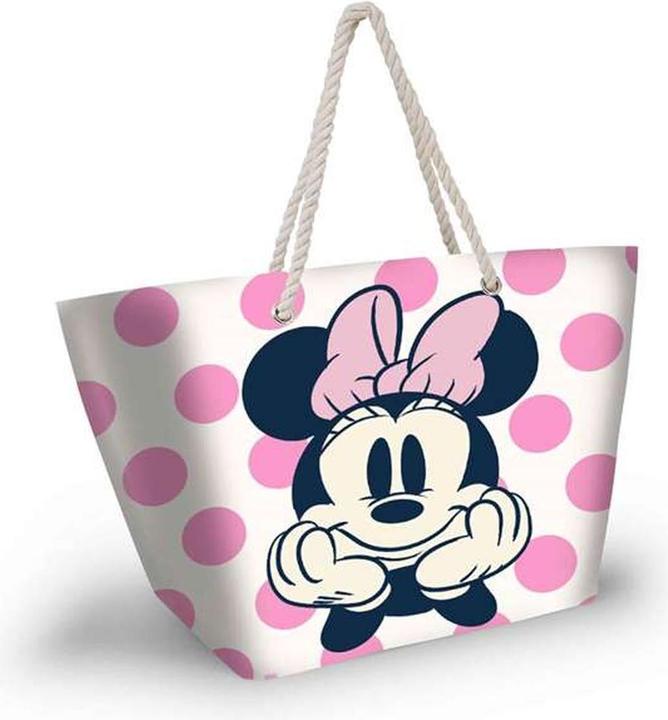 Karactermania Borsa da spiaggia Minnie Mouse Dots Soleil, rosa, 52 x 37 cm (30 l)