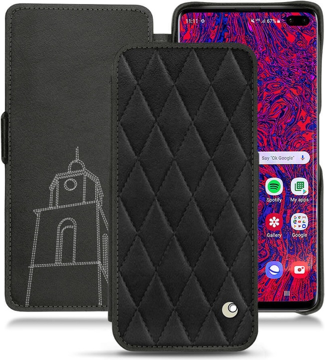 Actual product image Noreve Leather case horizontal (Samsung Galaxy S10+)
