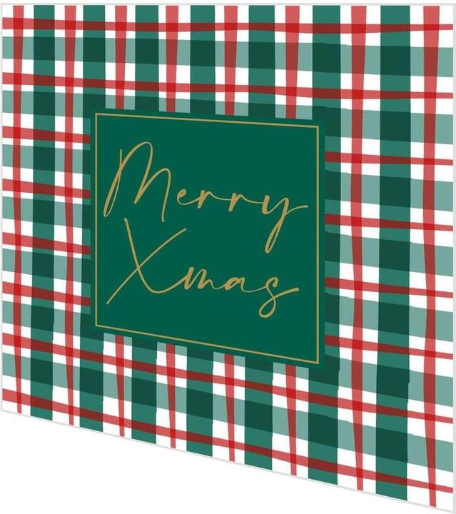 Image du produit Paper + Design Weihn.Zelltuchserviette 33x33cm Karo (20 pcs, 33 x 33 cm)