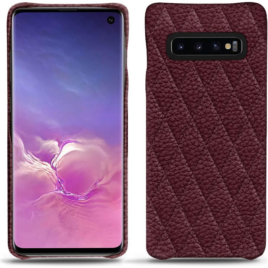 Thumbnail - Noreve Lederschutzhülle (Samsung Galaxy S10+), Smartphone Hülle, Violett