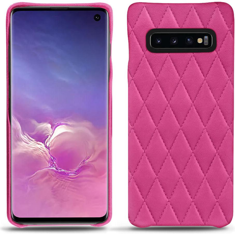Noreve Lederschutzhülle (Samsung Galaxy S10+), Smartphone Hülle, Rosa