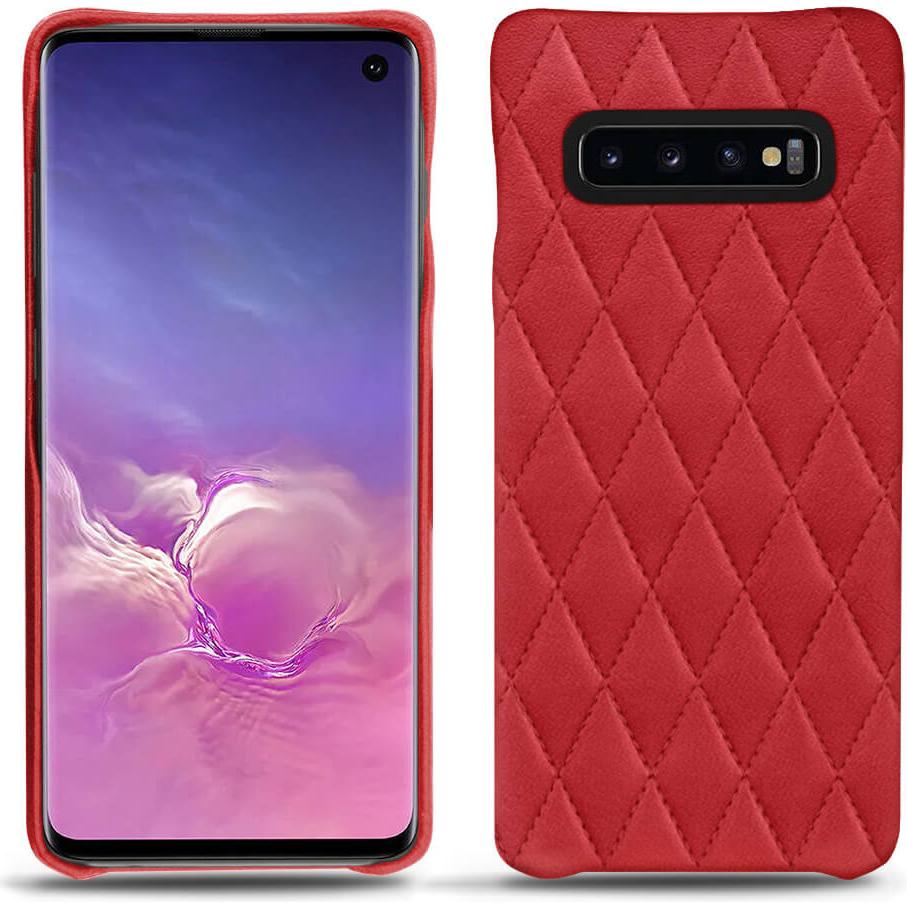 Noreve Lederschutzhülle (Samsung Galaxy S10+), Smartphone Hülle, Rot
