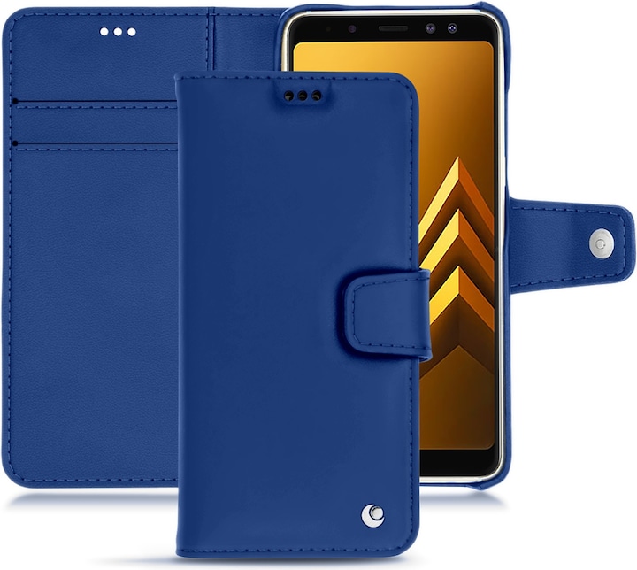 Noreve Lederschutzhülle Wallet (Samsung Galaxy A8+)