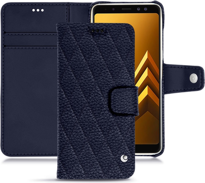 Noreve Lederschutzhülle Wallet (Samsung Galaxy A8+)