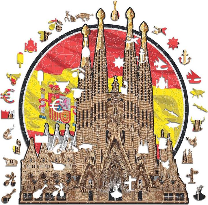 Iconic Sagrada Familia - Monument Holz Puzzle Grösse M (270 Teile) (270 Teile)