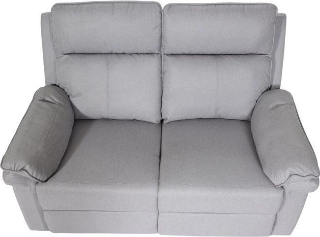 Immagine prodotto Mendler Poltrona cinema 2 posti HWC-L94, funzione reclinabile Nosag suspension tessuto/tessuto - grigio