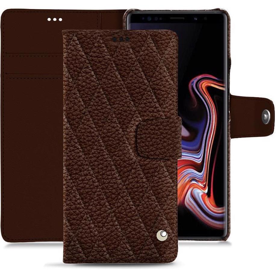 Thumbnail - Noreve Lederschutzhülle Wallet (Samsung Galaxy Note 9), Smartphone Hülle, Braun