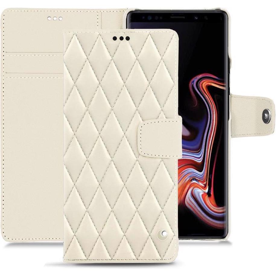 Thumbnail - Noreve Lederschutzhülle Wallet (Samsung Galaxy Note 9), Smartphone Hülle, Weiss